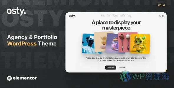 Osty 创意机构 WordPress 主题插图-WP资源海 Osty 创意机构 WordPress 主题