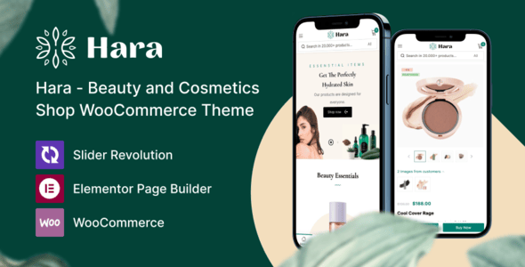 Hara 美容化妆品商店 WordPress 主题