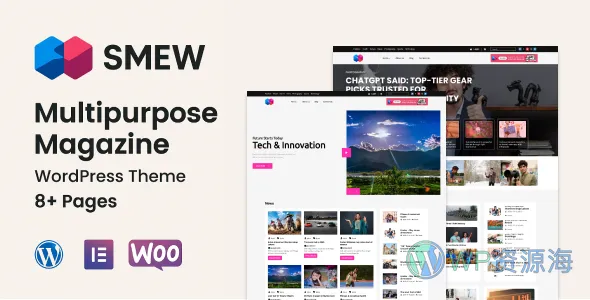 Smew 杂志 WordPress 主题插图-WP资源海 Smew 杂志 WordPress 主题