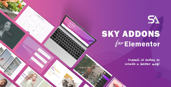 Sky Addons-Elementor 页面构建器增强组件 WordPress 插件