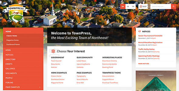 TownPress 市政zf WordPress 主题
