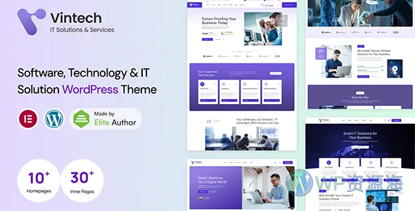 Vintech IT 解决方案 WordPress 主题插图-WP资源海 Vintech IT 解决方案 WordPress 主题