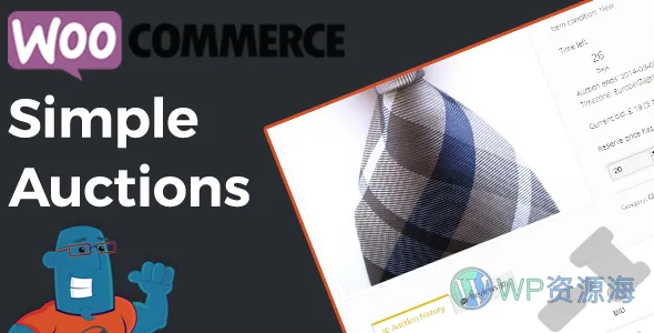 WooCommerce Simple Auction 商品竞拍 WordPress 插件插图-WP资源海 WooCommerce Auctions Simple Auctions 普通拍卖 WordPress 插件