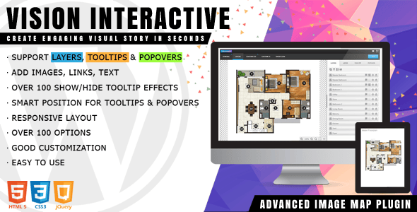Vision Interactive 图片热点插件