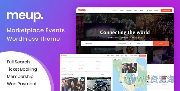 Meup 活动交易平台 WordPress 主题插图-WP资源海 Meup 活动交易平台 WordPress 主题