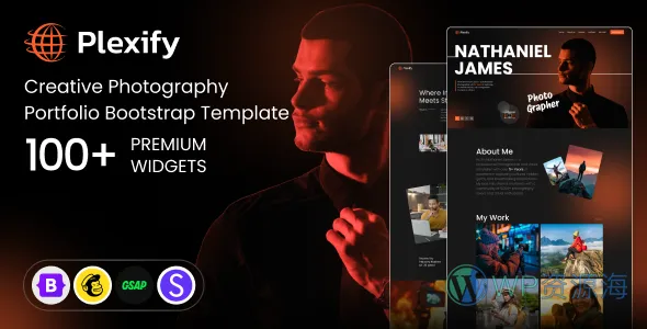 Plexify 摄影作品集 Bootstrap HTML 模板插图-WP资源海 Plexify Photography 作品集 Bootstrap HTML 模板