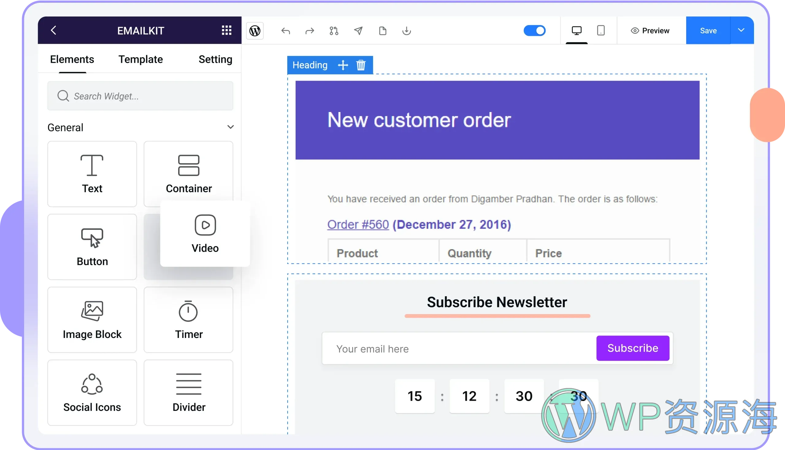 EmailKit Pro 商城 WordPress 插件插图3-WP资源海 EmailKit - Video Poster