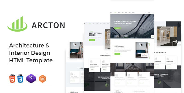 Arcton 建筑与室内设计 HTML 模板