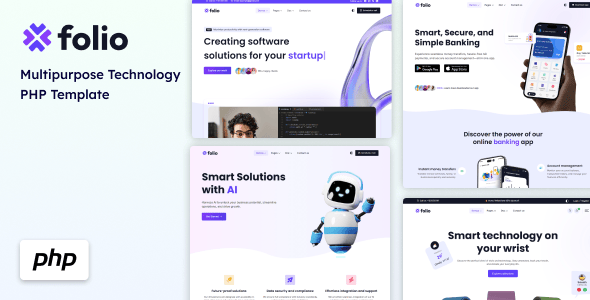 Folio 多用途科技 PHP 模板