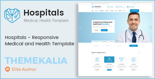 Hospitals 响应式医疗健康 HTML 模板