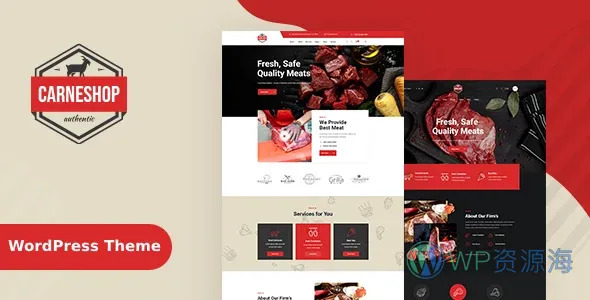 CarneShop 肉类店铺 WordPress 主题插图-WP资源海 CarneShop - Butcher & Meat Shop WordPress Theme + RTL - Food Retail