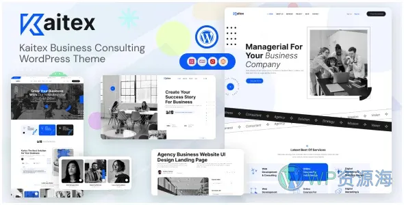 Kaitex 企业咨询 WordPress 主题插图-WP资源海 Kaitex - Business Consulting WordPress Theme - Business Corporate
