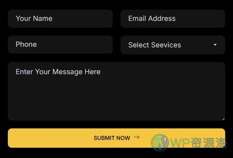 视频制作Elementor网站模板_一键导入快速建站插图2-WP资源海 多媒体 Elementor 模板联系表单预览