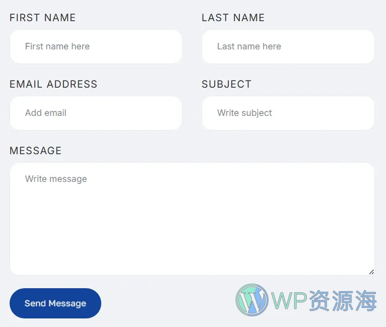 电工维修服务Elementor网站模板_一键导入快速建站插图7-WP资源海 维修 Elementor 模板联系表单预览