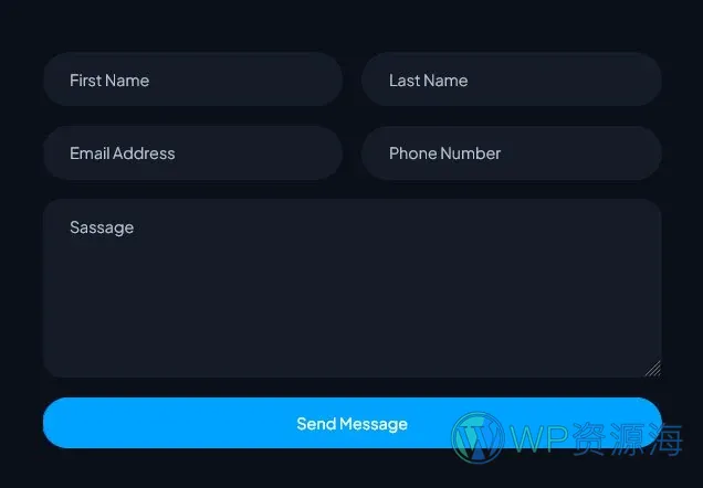 AI科技创业Elementor网站模板_一键导入快速建站插图6-WP资源海 AI Elementor 模板联系表单预览