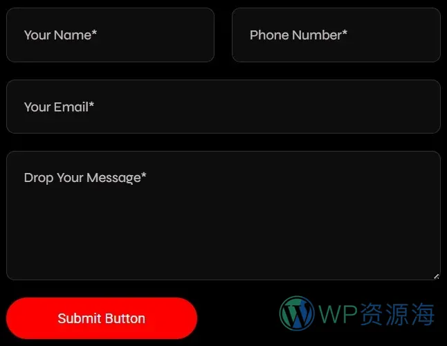 广告/营销 Elementor 模板联系表单预览