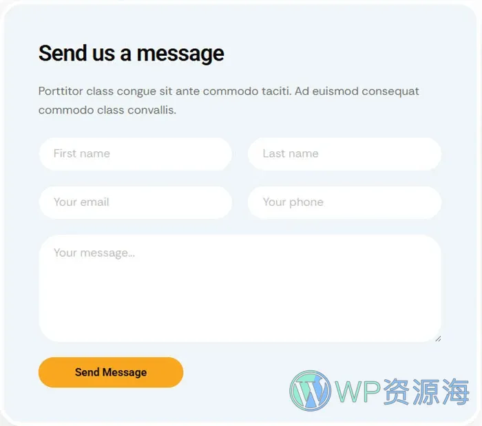 锁匠开锁服务Elementor网站模板_一键导入快速建站插图6-WP资源海 维修 Elementor 模板联系表单预览