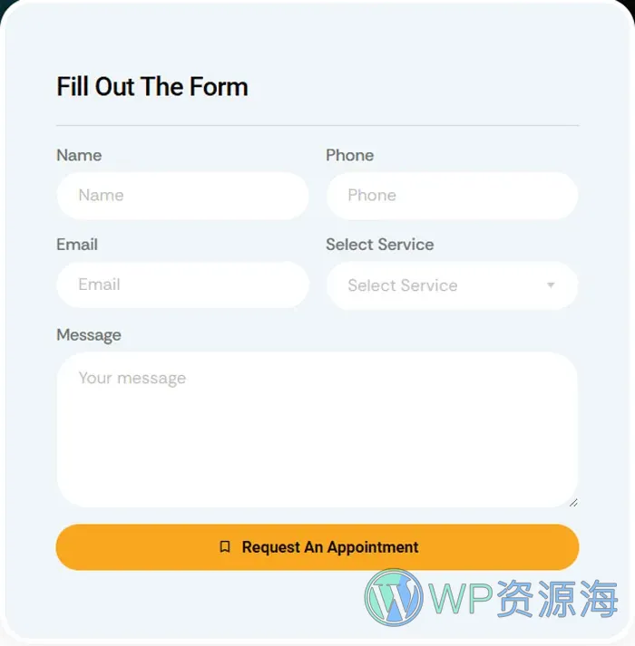 锁匠开锁服务Elementor网站模板_一键导入快速建站插图7-WP资源海 维修 Elementor 模板预约表单预览