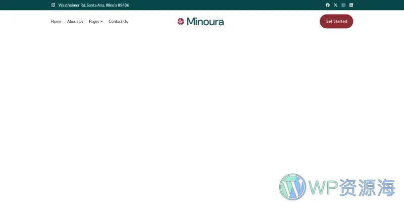 健康/医药 Elementor 模板页眉预览