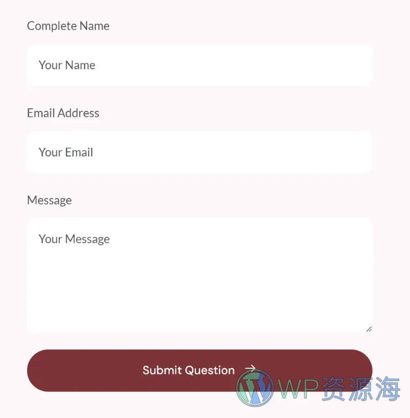 健康/医药 Elementor 模板表单预览