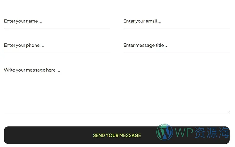 普拉提俱乐部Elementor网站模板_一键导入快速建站插图7-WP资源海 运动/健身 Elementor 模板联系表单预览