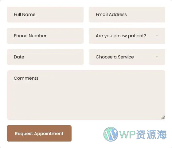 心理健康咨询Elementor网站模板_一键导入快速建站插图7-WP资源海 健康/医药 Elementor 模板联系表单预览