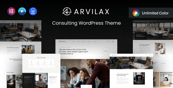 Arvilax 商业咨询 WordPress 主题