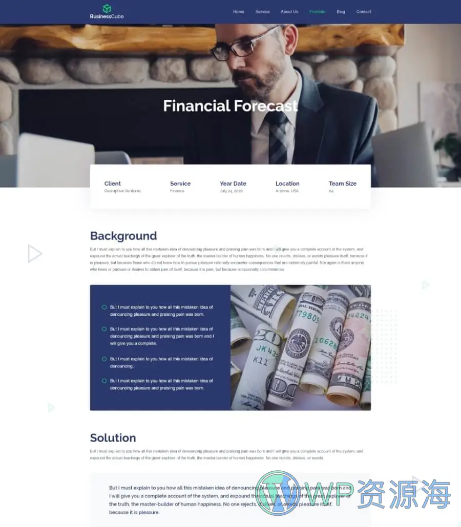 BusinessCube Services Page