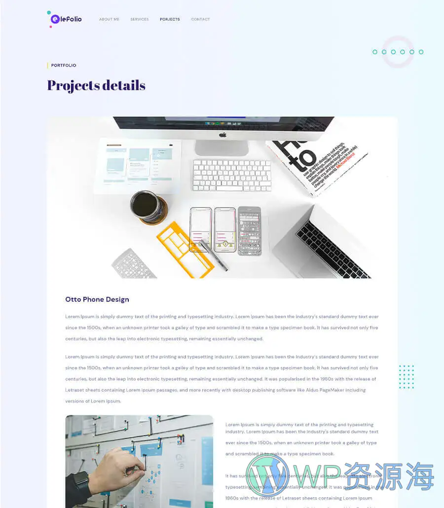 EleFolio Project Details Page