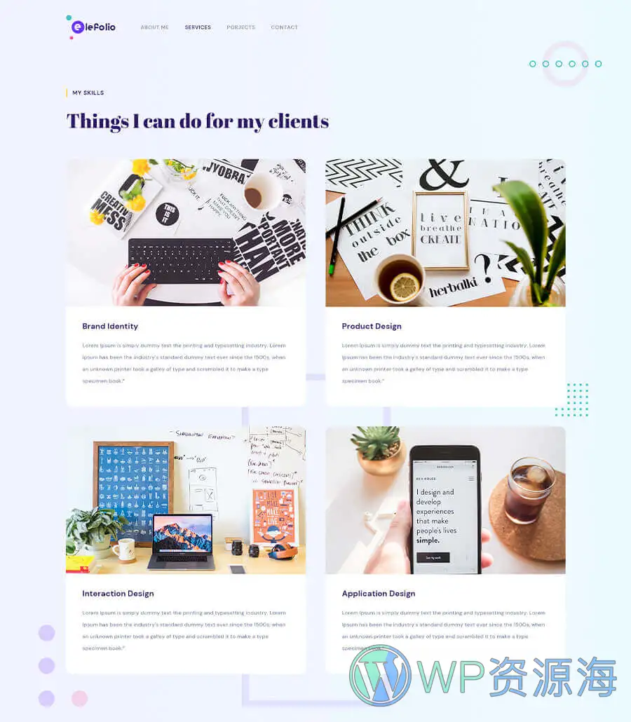 EleFolio Services Page