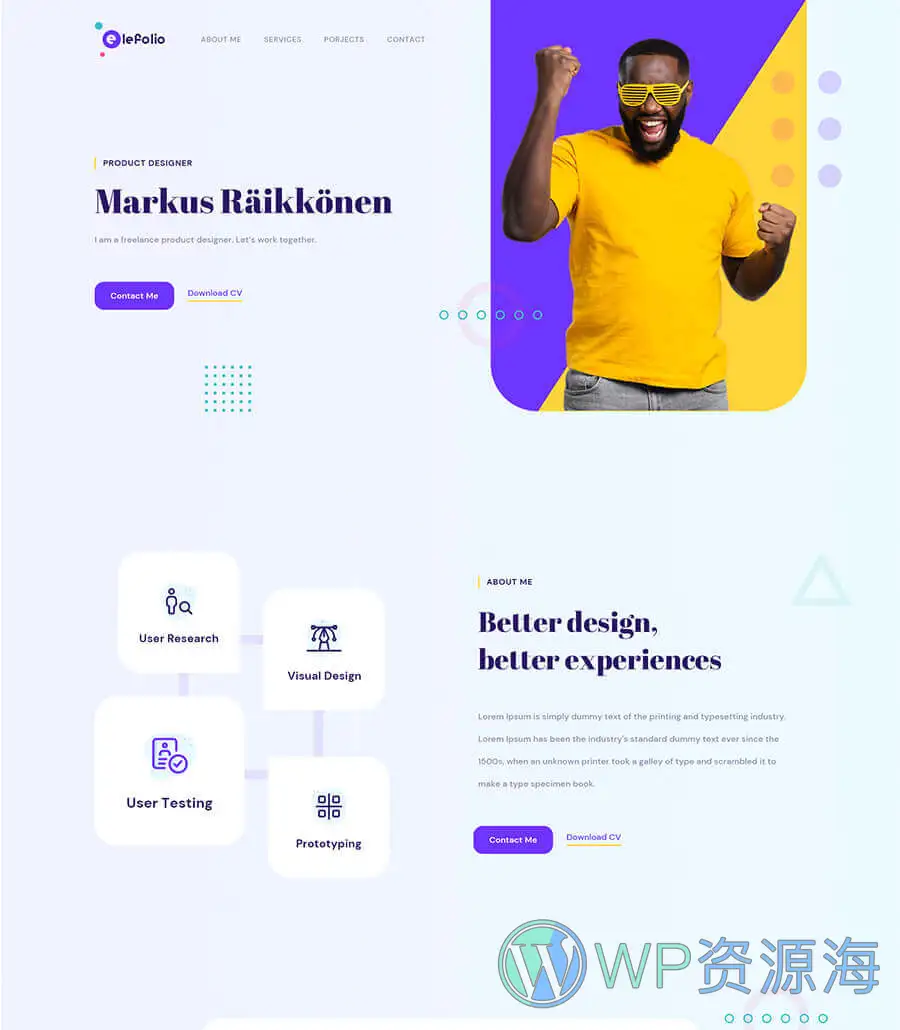 EleFolio Header