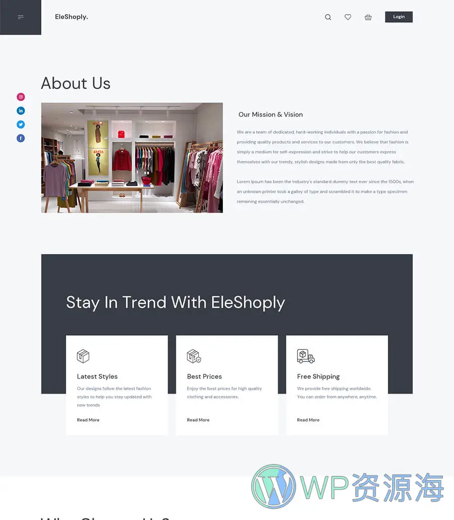 EleShoply About Page