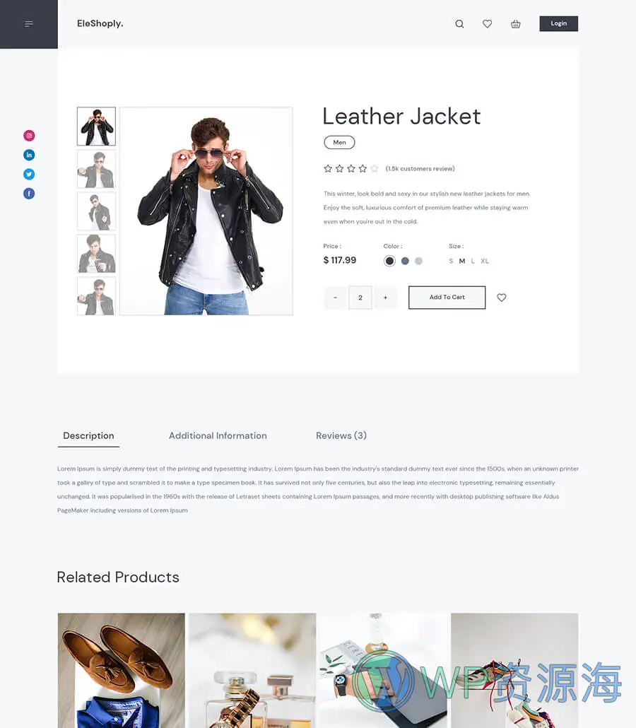 EleShoply Single Product Page