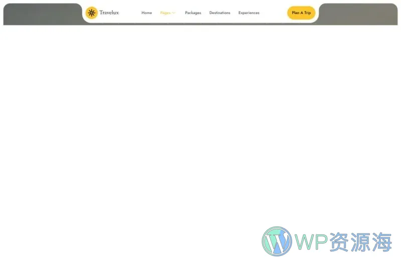 旅行户外Elementor网站模板_一键导入快速建站插图6-WP资源海 户外/旅行 Elementor 模板页眉预览