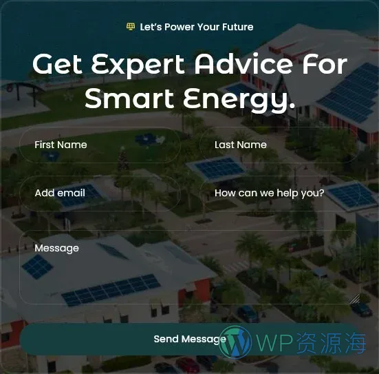 工业/工厂 Elementor 模板联系表单预览