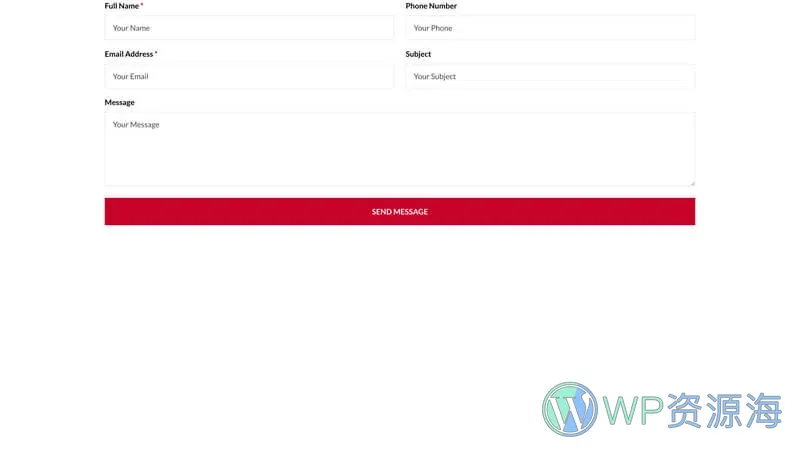 安保保镖服务Elementor网站模板_一键导入快速建站插图7-WP资源海 服务/咨询 Elementor 模板联系表单预览