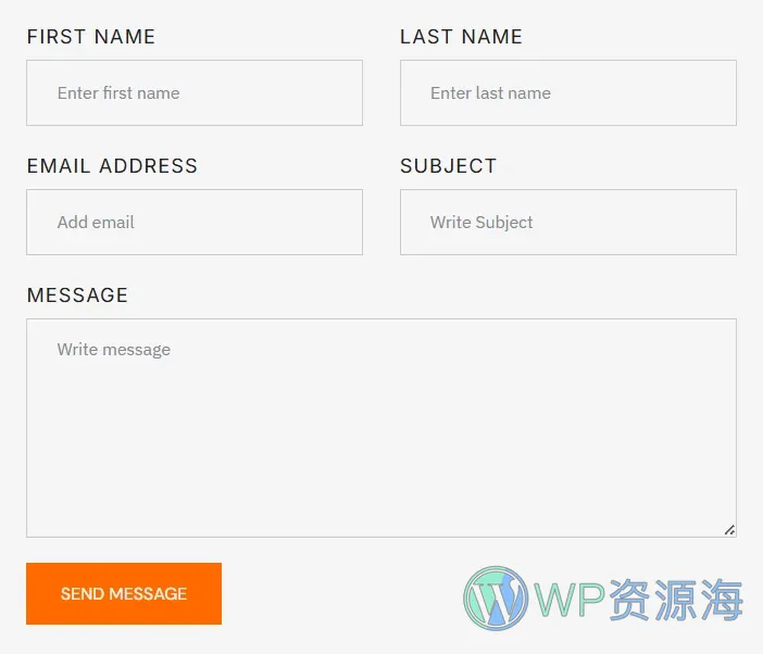 制造业 Elementor 模板联系表单预览