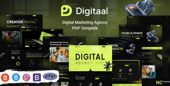 Digitaal 数字营销机构 PHP 模板