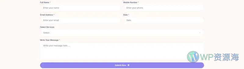 心理咨询与心理健康Elementor网站模板_一键导入快速建站插图3-WP资源海 健康/医药 Elementor 模板表单预览