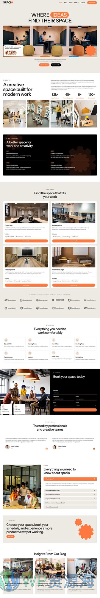 艺术设计Elementor网站模板_一键导入快速建站插图1-WP资源海 艺术/设计 Elementor 模板首页预览