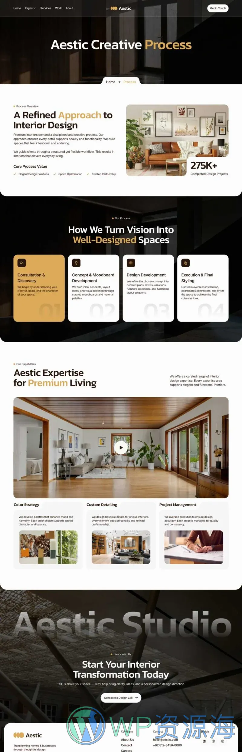 装修 Elementor 模板服务流程预览