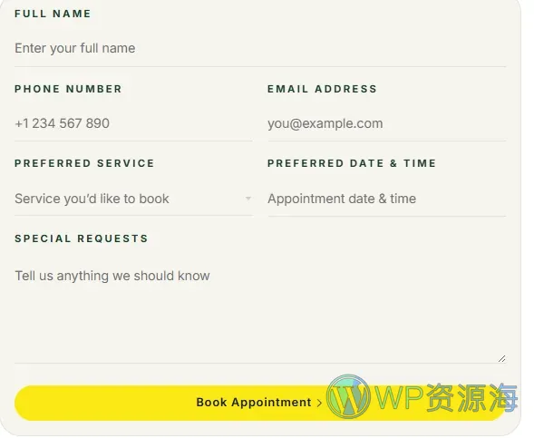 网球学校与运动俱乐部Elementor网站模板_一键导入快速建站插图7-WP资源海 运动/健身 Elementor 模板联系表单预览