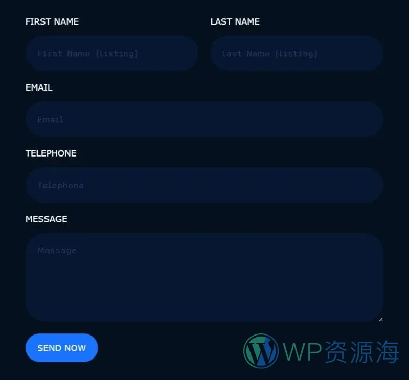 IT互联网 Elementor 模板联系表单预览