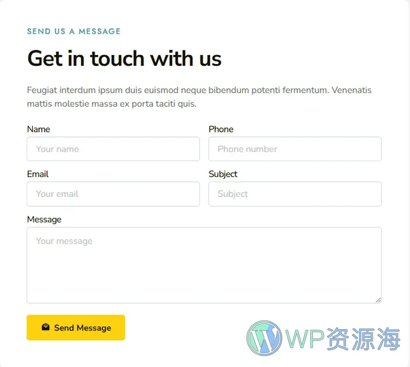 电工与电气维修服务Elementor网站模板_一键导入快速建站插图6-WP资源海 维修 Elementor 模板联系表单预览