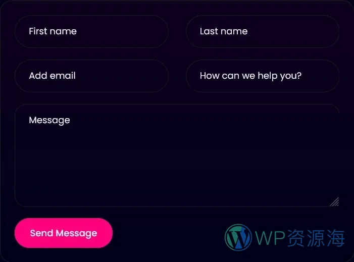活动策划与组织Elementor网站模板_一键导入快速建站插图6-WP资源海 活动/赛事 Elementor 模板联系表单预览