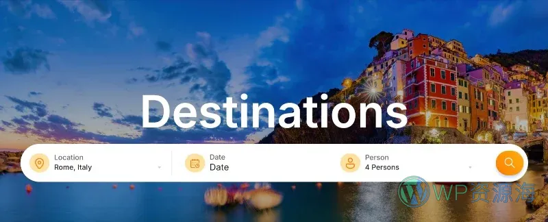 旅游线路Elementor网站模板_一键导入快速建站插图7-WP资源海 户外/旅行 Elementor 模板表单预览