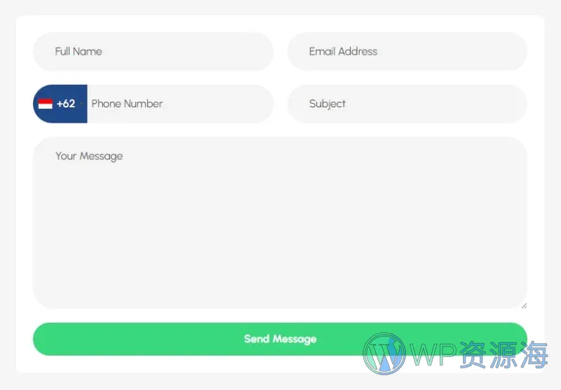 空调维修Elementor网站模板_一键导入快速建站插图5-WP资源海 维修 Elementor 模板联系表单预览