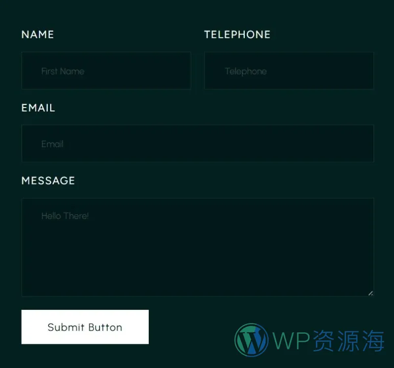 高端房地产代理机构Elementor网站模板_一键导入快速建站插图7-WP资源海 建筑/地产 Elementor 模板联系表单预览