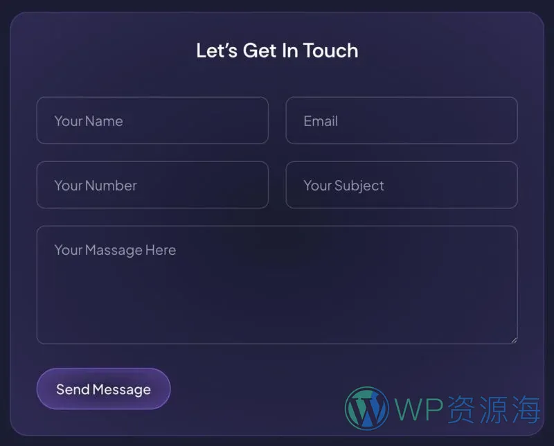 电子钱包与支付网关Elementor网站模板_一键导入快速建站插图2-WP资源海 金融/投资 Elementor 模板联系表单预览