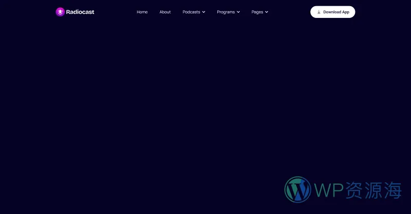 广播电台与播客Elementor网站模板_一键导入快速建站插图6-WP资源海 多媒体 Elementor 模板页眉预览